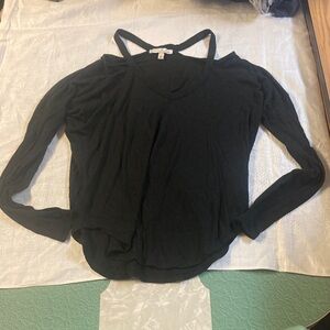 Express Black Long Sleeve Tank Top. Size XS.